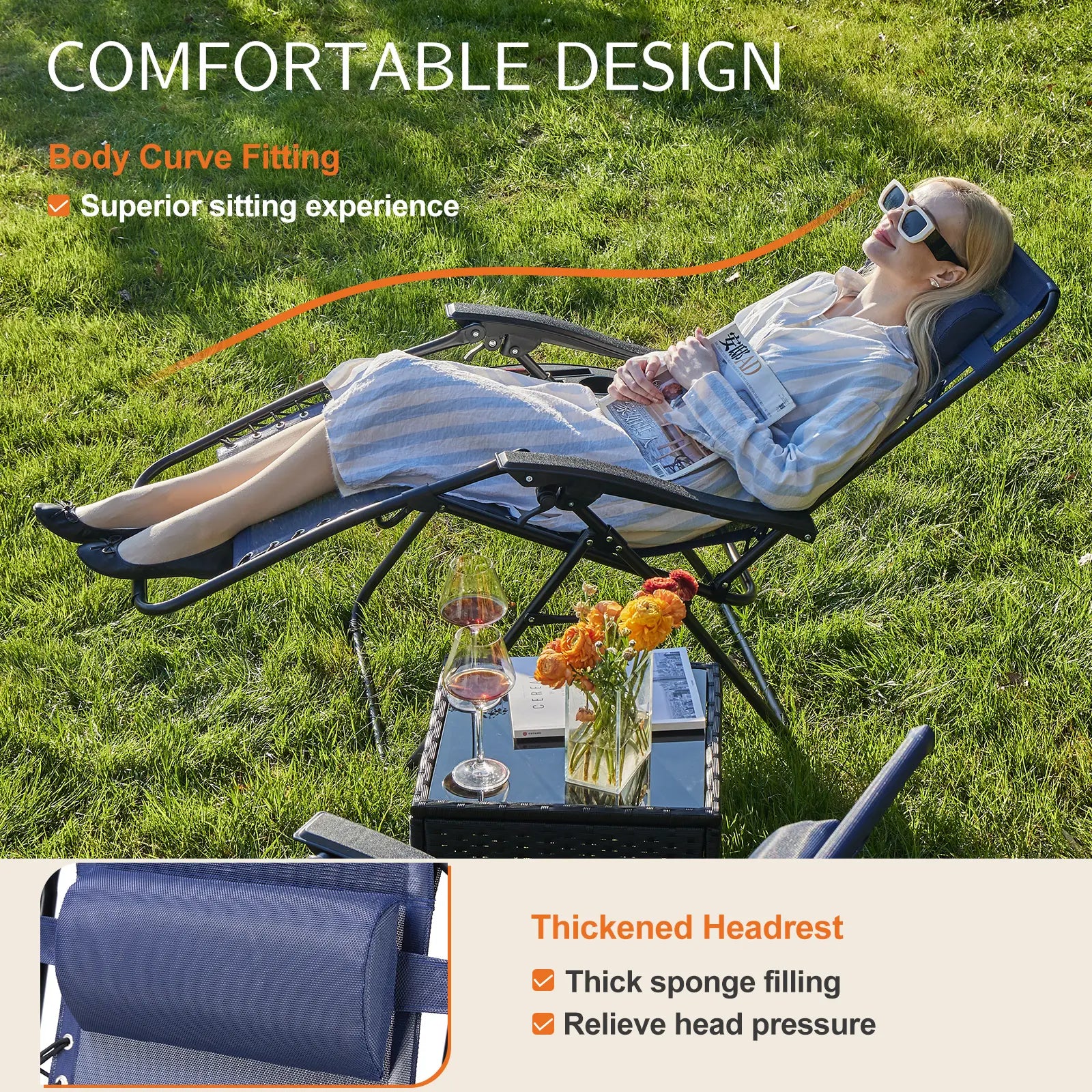 Zero Gravity Recliner Folding Chair