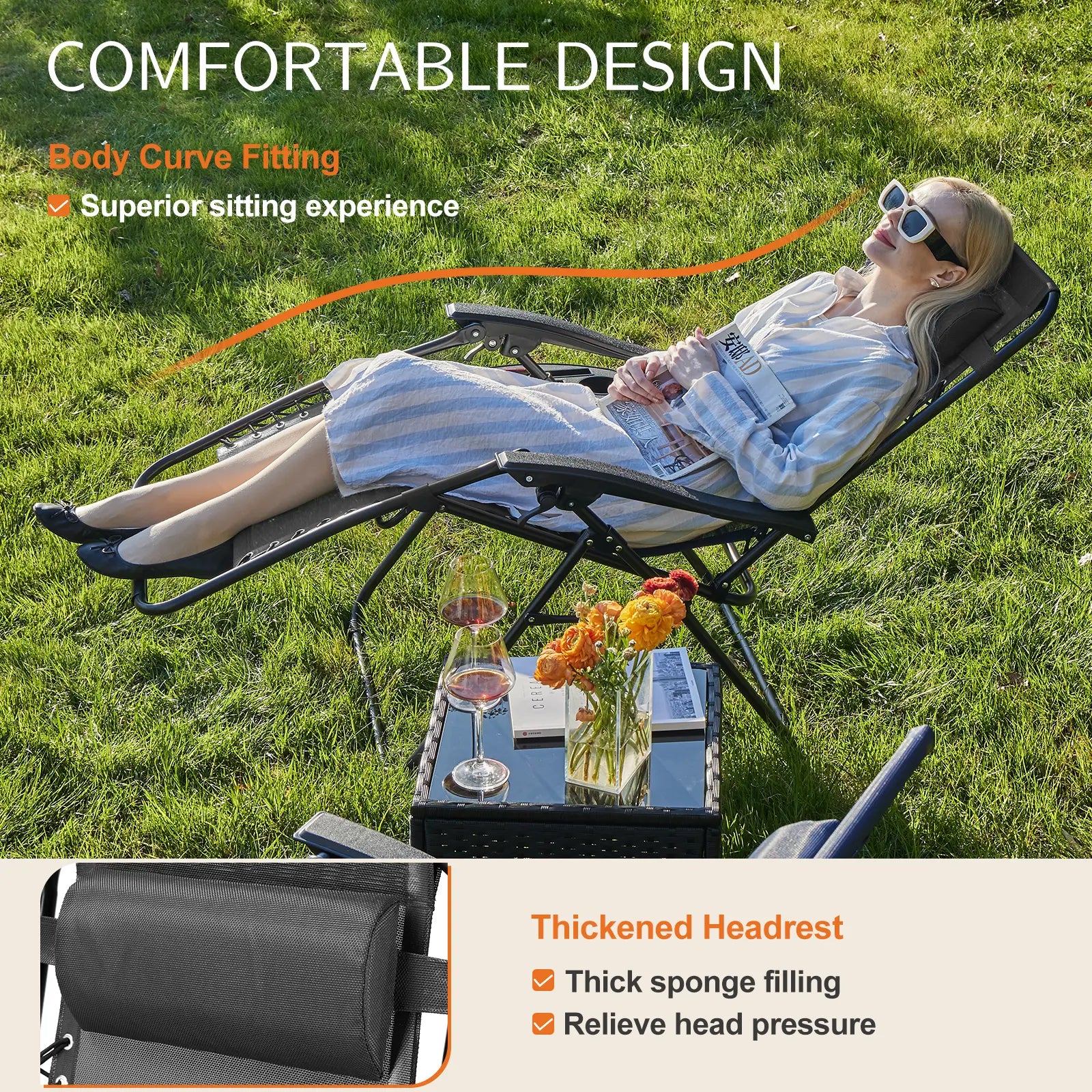 Zero Gravity Recliner Folding Chair