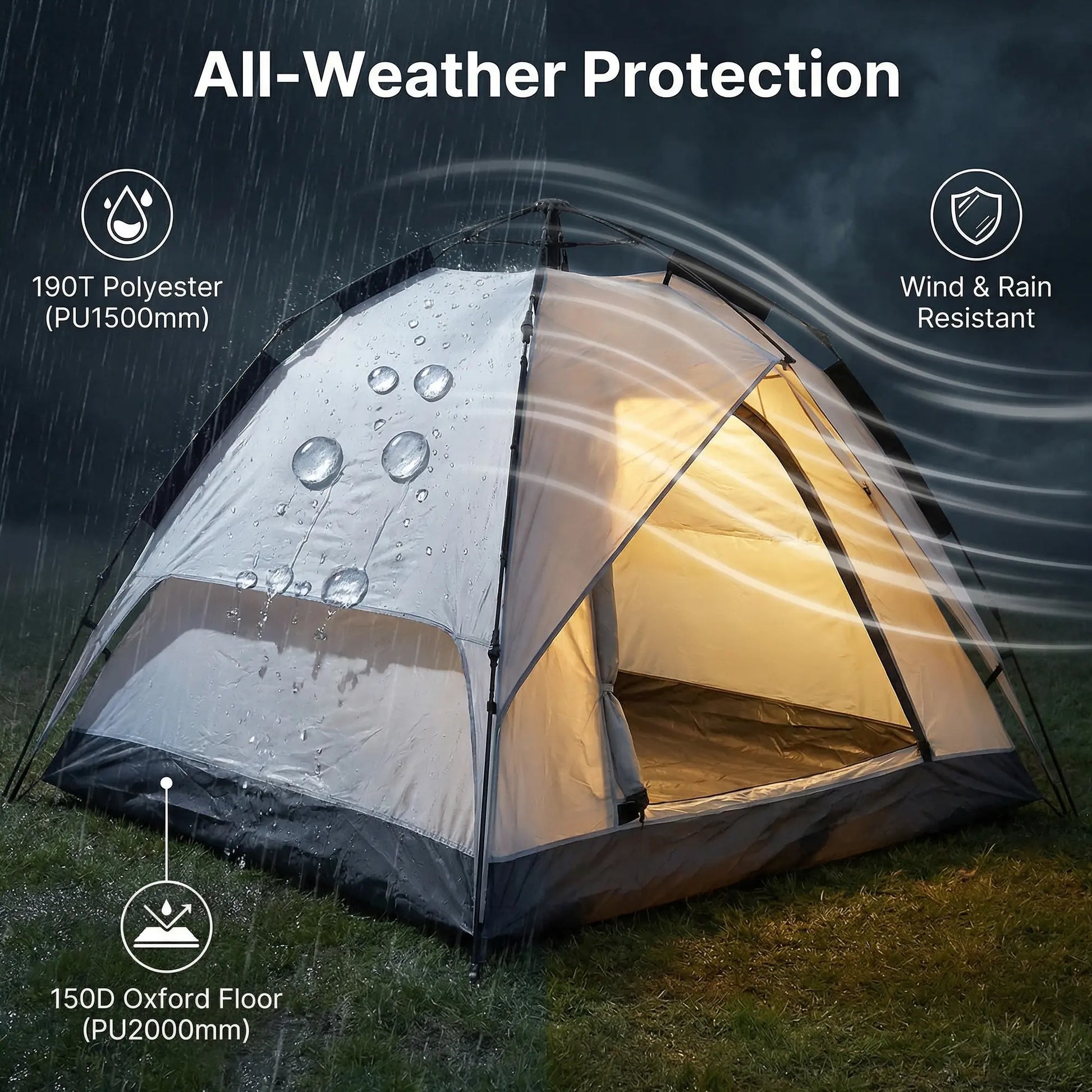 3 Person Tent for Camping