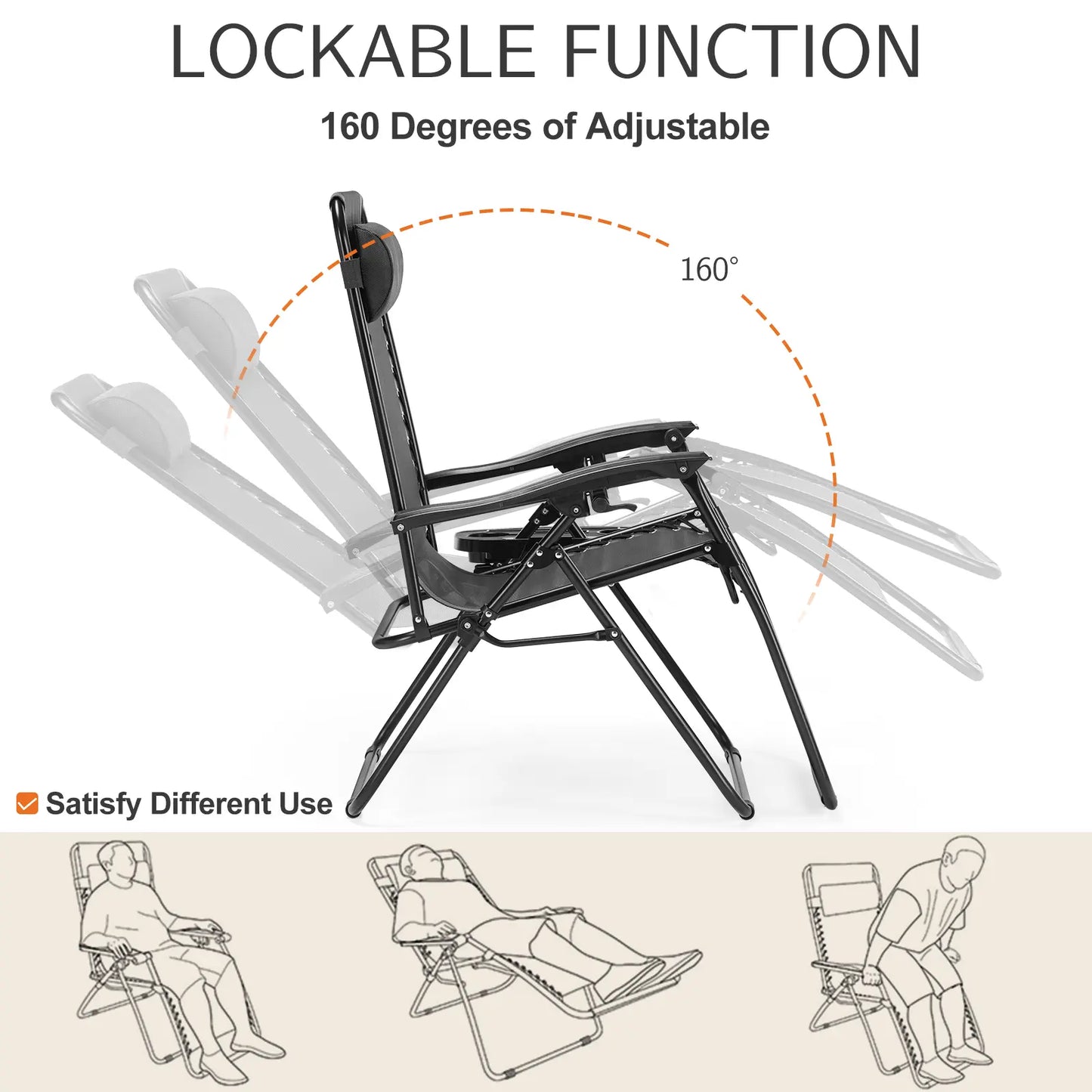 Zero Gravity Recliner Folding Chair