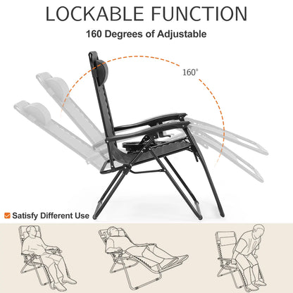 Zero Gravity Recliner Folding Chair