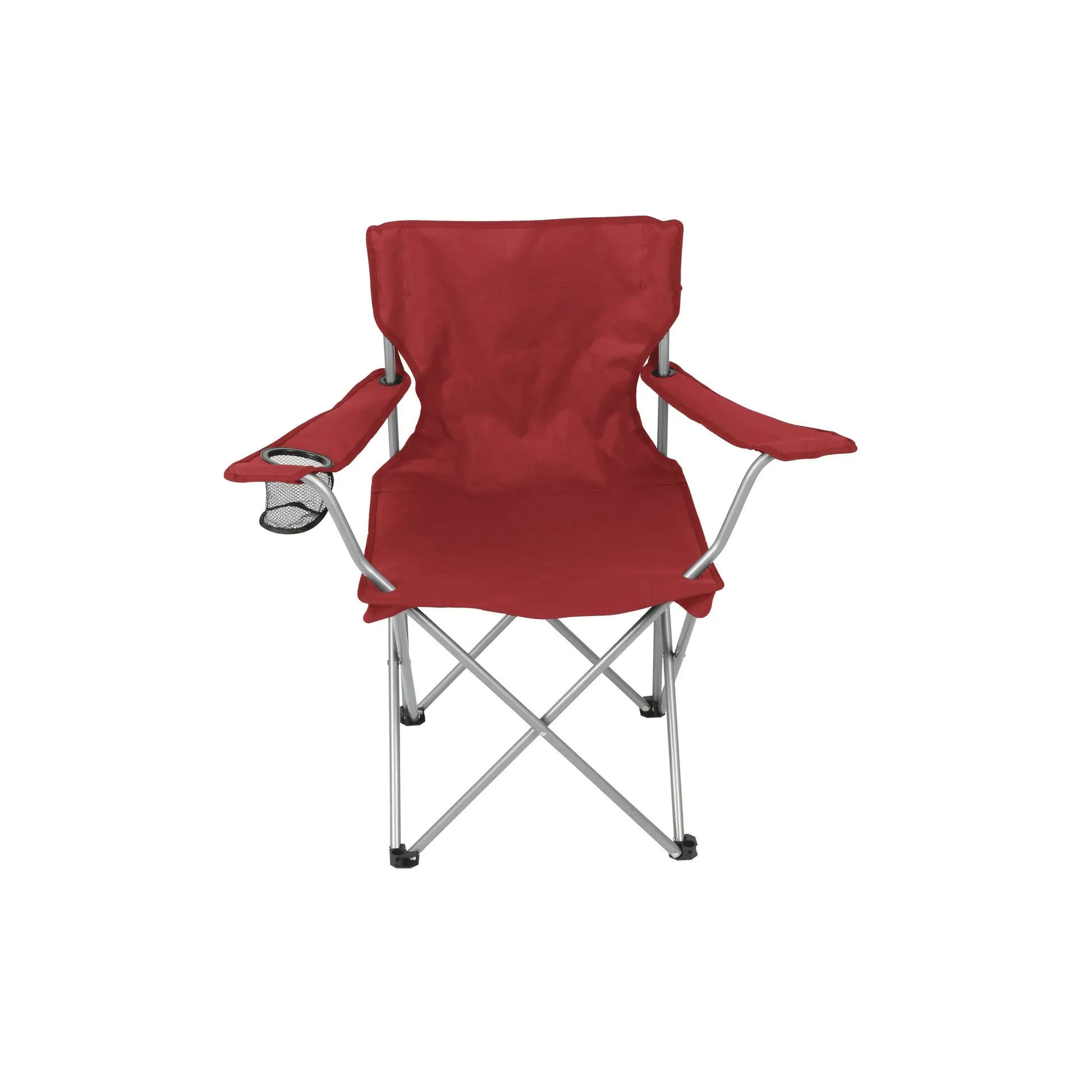 Adult Basic Quad Folding Camp Chair with Cup Holder