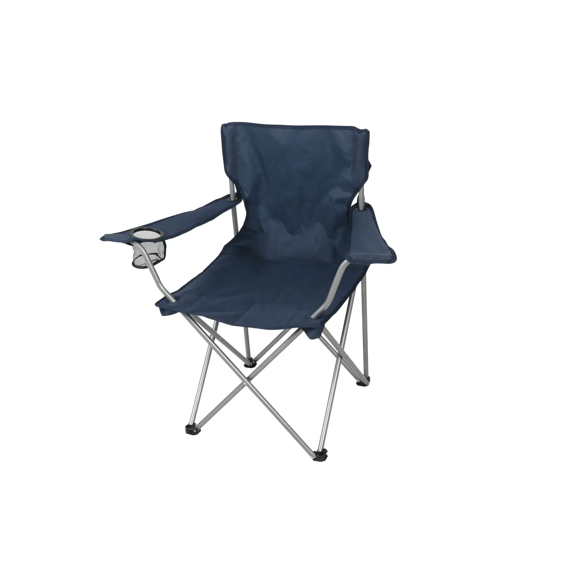 Adult Basic Quad Folding Camp Chair with Cup Holder