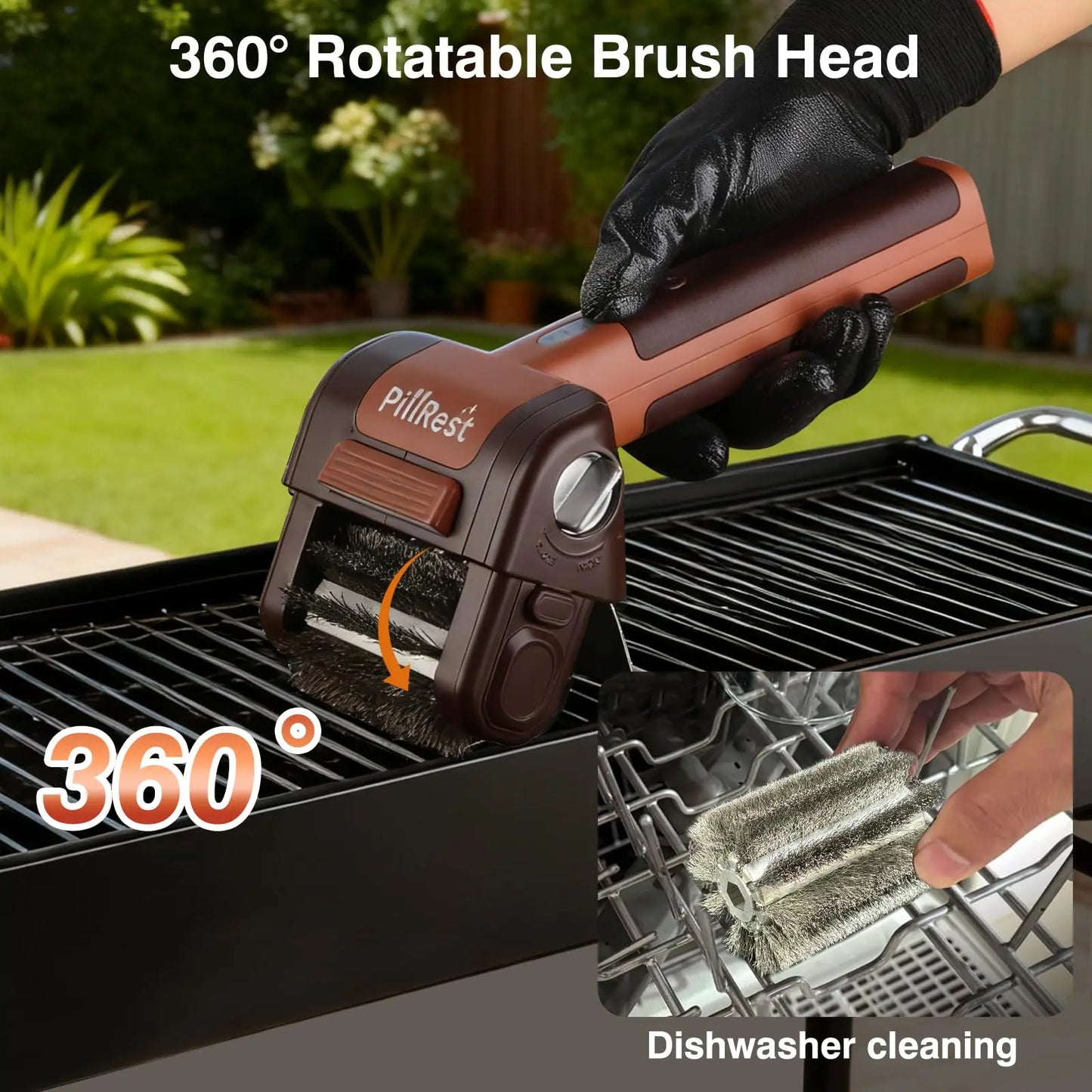 Cordless Electric BBQ Grill Brush