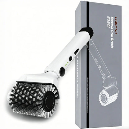 LFMUFNO Electric Grill Brush, Safe BBQ Brush for Grill & Heavy Duty BBQ Grill Brush with Stainless Steel,Safe Grill Accessories,Stainless Grill Grate Cleaner,Charcoal Grill - Gifts for Grill Men/Dad (Red)