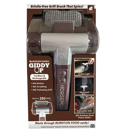 Bristle-Free Cordless Electric Grill Brush