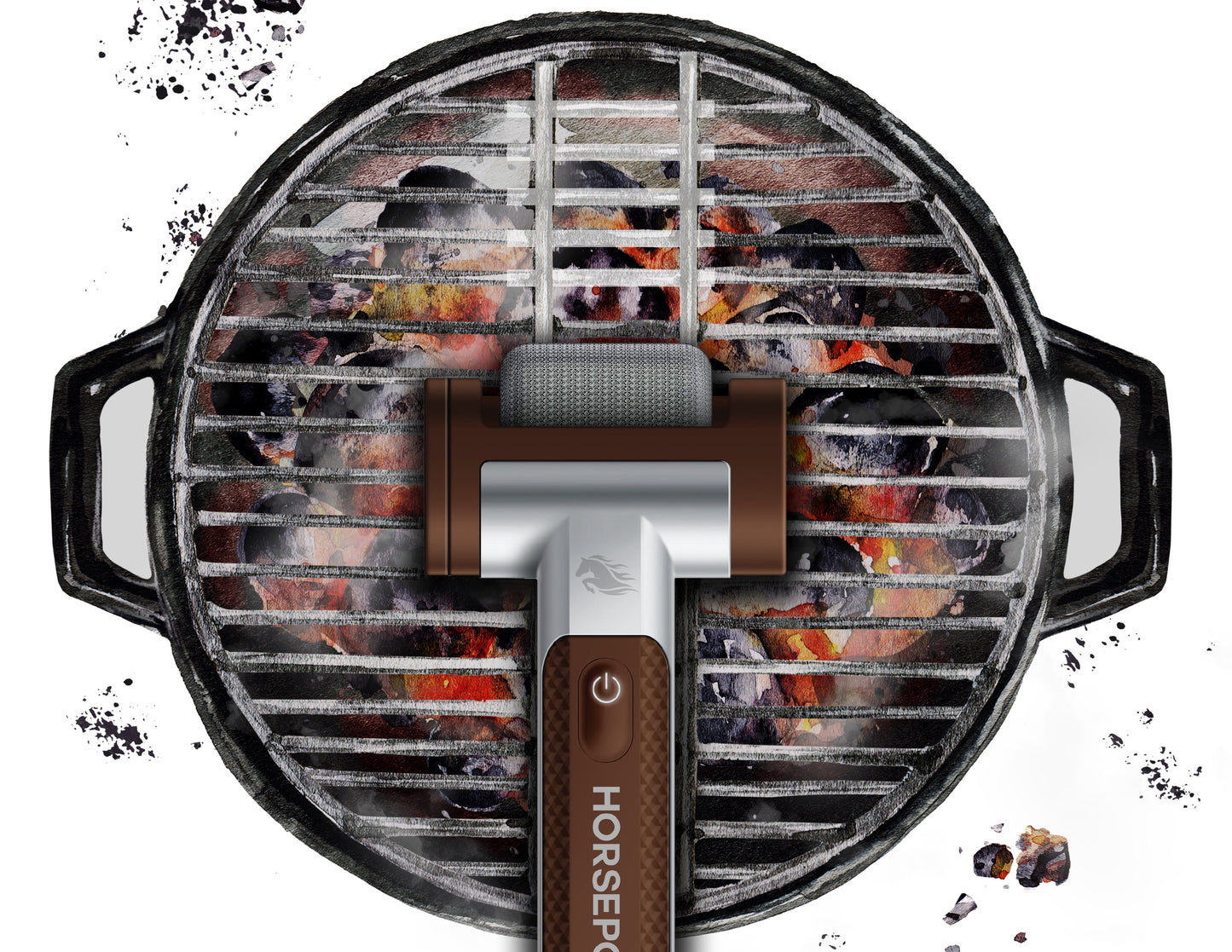 Bristle-Free Cordless Electric Grill Brush