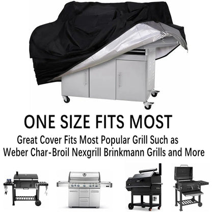 Grill Cover, BBQ Grill Cover, 58 Inch -Proof and Anti-Uv Barbecue Gas Grill Cover Compatible for Weber Char-Broil Nexgrill Grills And